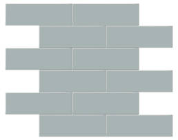 Triton II Denim 2x6 Glossy Brick Mosaic | Aphelion