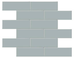 Triton II Denim 2x6 Matte Brick Mosaic | Aphelion