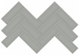 Triton II Greige 2x6 Matte Herringbone Mosaic | Aphelion