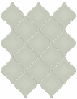 Triton II Pistachio 10x13 Glossy Arabesque Mosaic | Aphelion