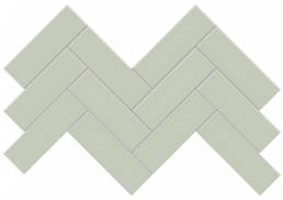 Triton II Pistachio 2x6 Glossy Herringbone Mosaic | Aphelion