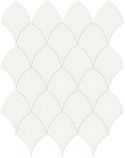 Triton II Porcelain 11x13 Glossy Scallop Mosaic | Aphelion