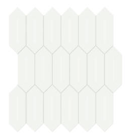 Triton II Porcelain 2x5 Glossy Picket Mosaic | Aphelion