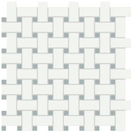 Triton II Porcelain/Denim 12x12 Matte Basketweave Mosaic | Aphelion