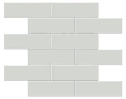 Triton II Rhino 2x6 Glossy Brick Mosaic | Aphelion