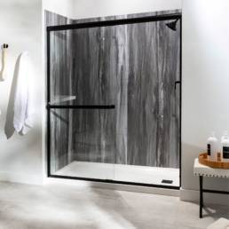 Amherst Gray Shower Wall Kit 36x36x78 | Aphelion Collection