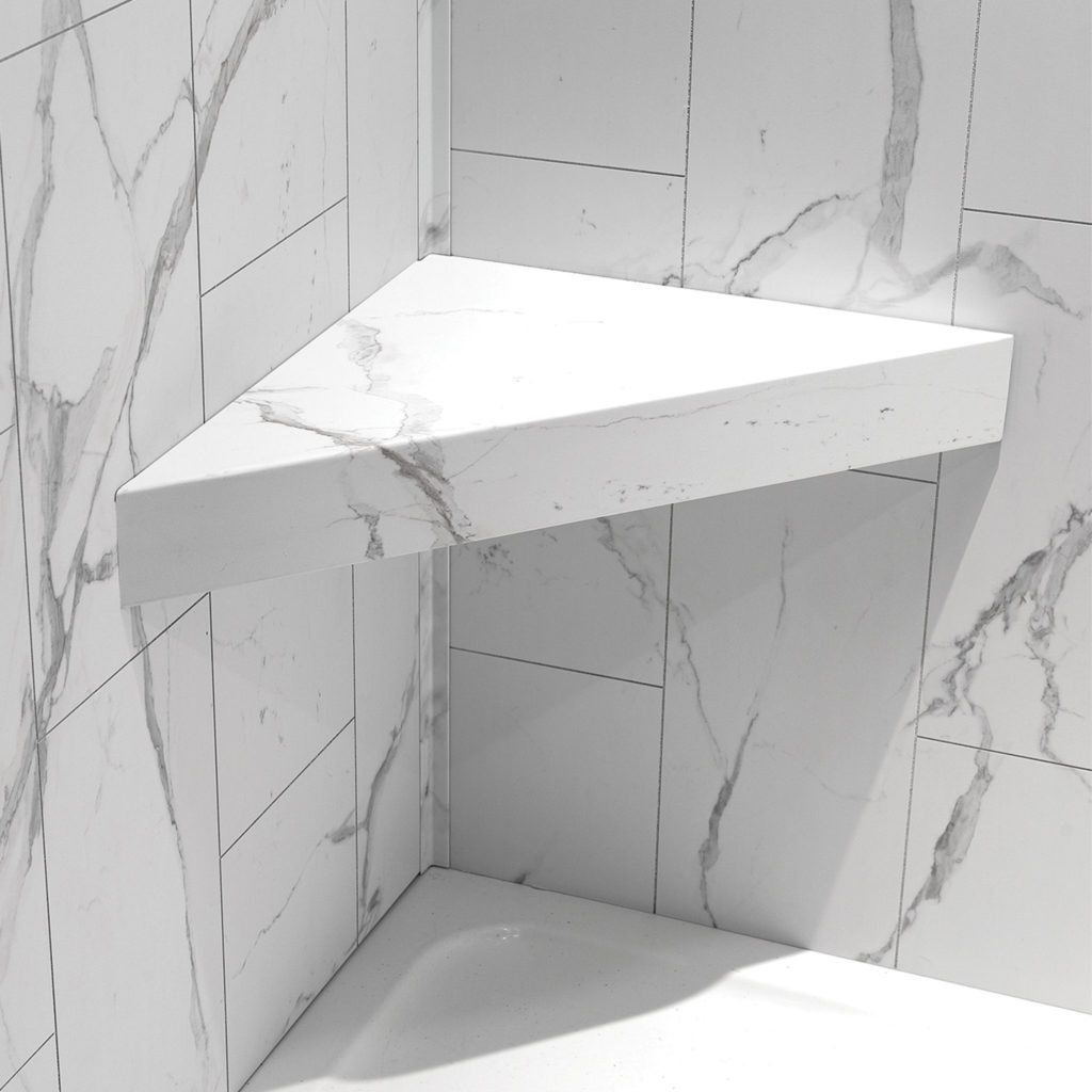 Luxe Marble Shower Bench 26x18.63x3 | Aphelion Collection