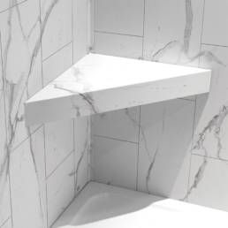 Luxe Marble  Shower Bench 26x18.63x3 | Aphelion Collection
