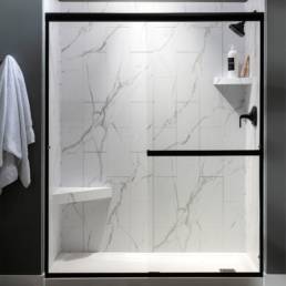 Luxe Marble Shower Wall Kit 36x60x78 | Aphelion Collection