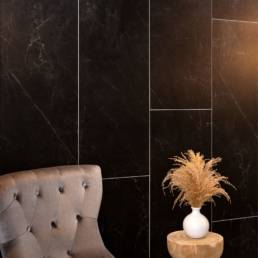 Marquina Nero Matte Wall Panel 24x48 | Aphelion Collection