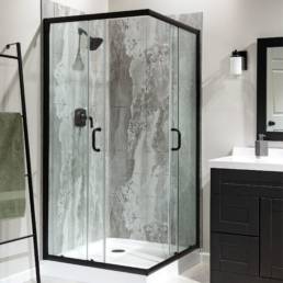 Mist Gray Shower Wall Kit 36x60x78 | Aphelion Collection