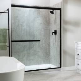 Pebble Glow Shower Wall Kit 30x60x78 | Aphelion Collection